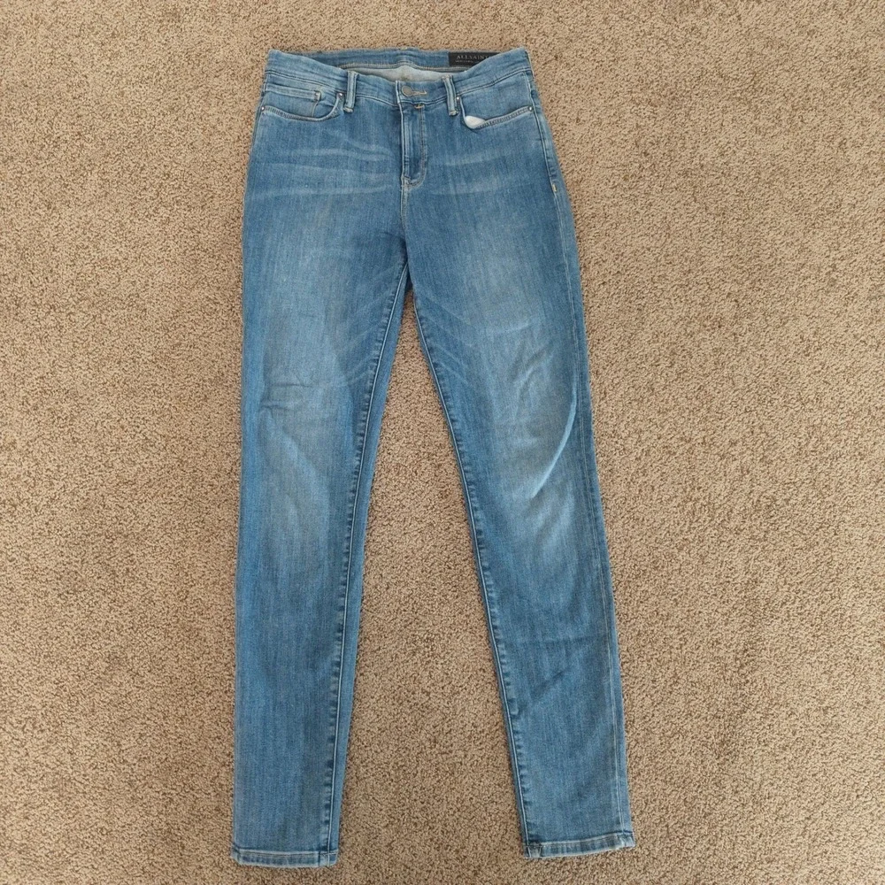 ALLSAINTS Grace Skinny‎ Jeans Women's Blue Denim Size 30